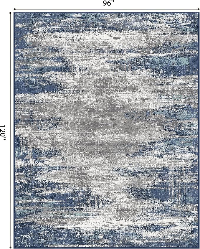 GENIMO 8x10 Area Rugs, Machine Washable Rugs - Image 2