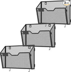 Docnest 3 Pack Hanging Wall File Holders, Mesh Wall Letter File Holder by DocNest