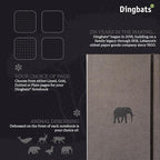 Dingbats* - Wildlife A4 Grid Notebook - Extra Large Hardcover PU Leather - Image 2