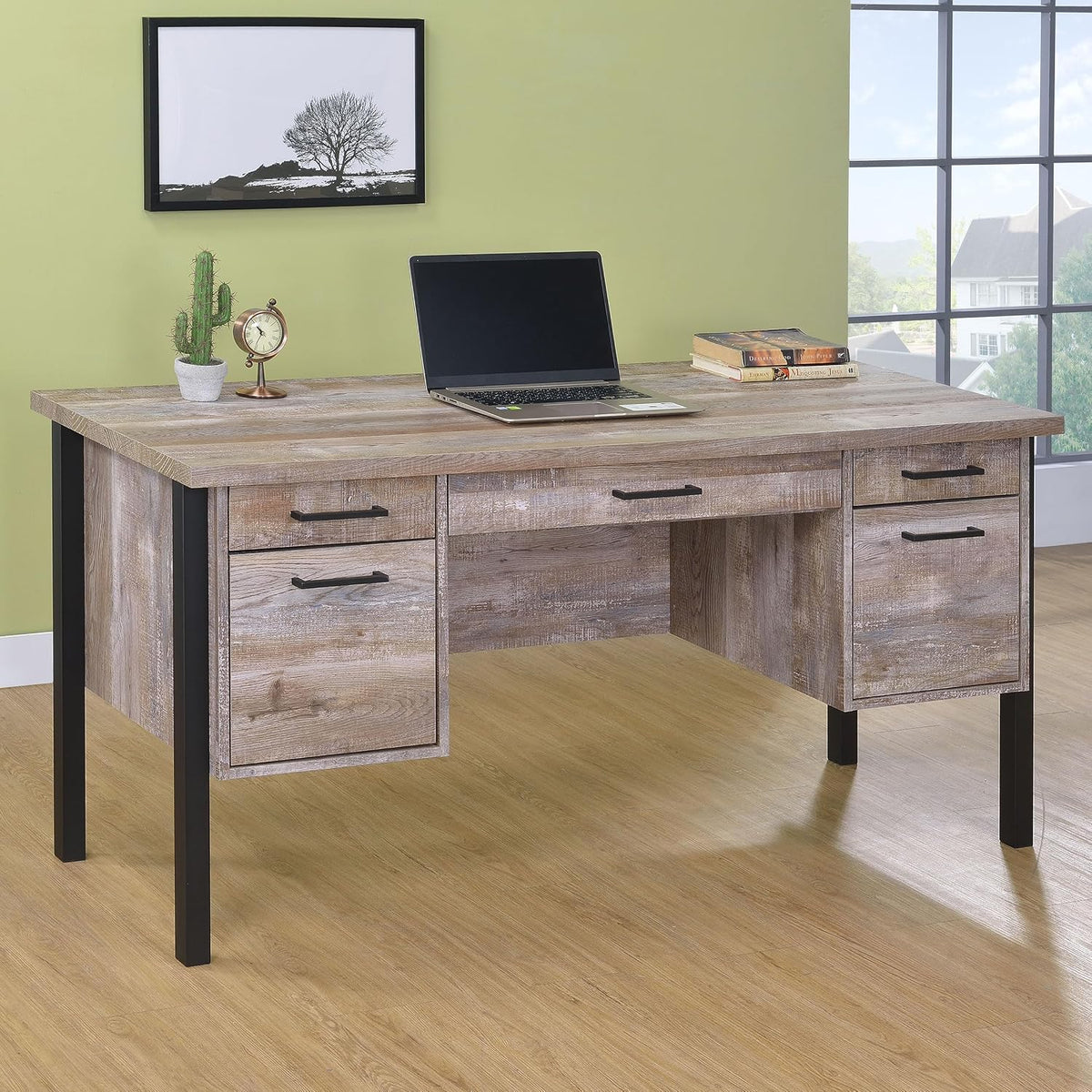 Coaster Home Furnishings - Samson - Engineered Wood - 60-Inch Computer Desk W...