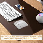 YSAGi Non-Slip Leather Desk Pad, Waterproof Laptop Computer Desk Keyboard Mat - Image 7