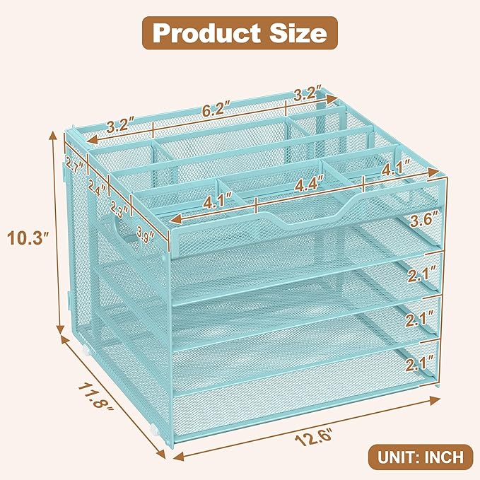 Docnest 5 Tier Letter Tray - Image 2