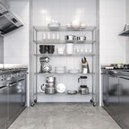 Seville Classics UltraDurable Heavy Duty NSF Solid Steel Wire Rack Storage Unit - Image 2