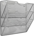 EasyPAG Hanging Wall File Organizer, 3 Pocket Wall Mounted Mail Organizer by EasyPAG