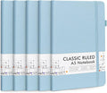 feela 5 Pack Notebooks Journals Bulk, Hardcover Notebook Classic Ruled Lined by feela