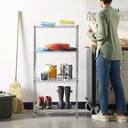 Amazon Basics 4-Shelf Adjustable, Storage Shelving Unit, Steel Organizer Wire - Image 2