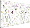 Cute Flower Mouse Pad Aesthetic Desk Mat Plants Large Extended Gaming Mousepad by LuckyCow