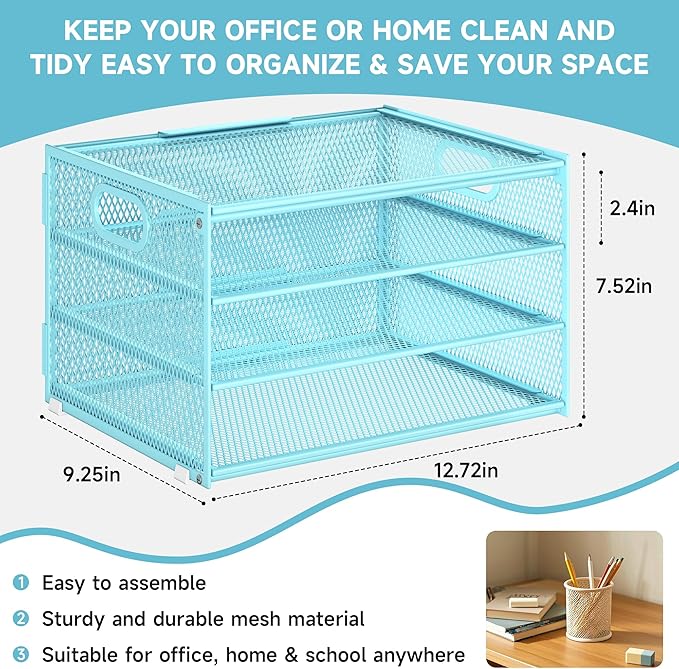 Subekyu Paper Letter Tray Organizer - Image 5