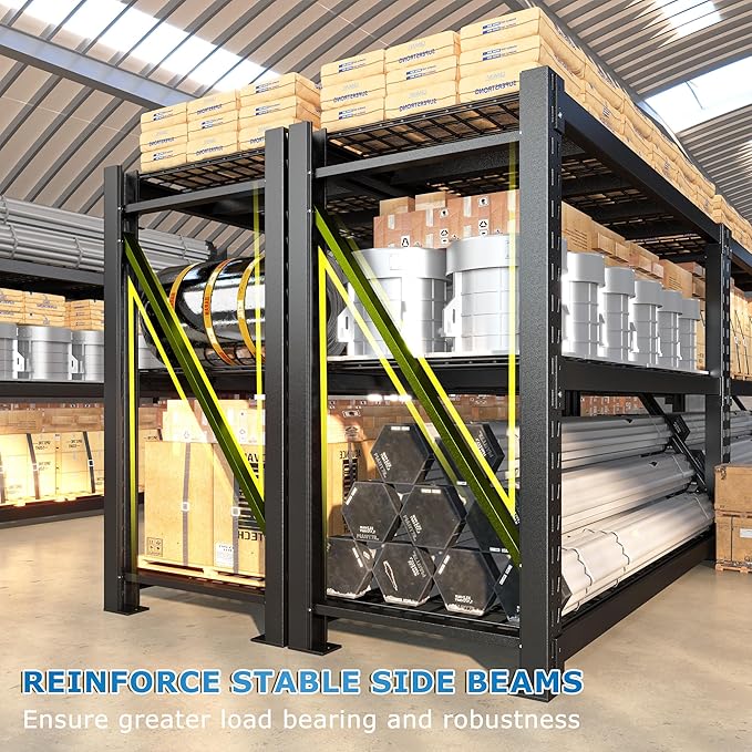 Bepatio 8250LBS Garage Shelving Heavy Duty Storage Shelves Industrial Metal - Image 7