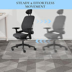 Office Chair Mat for Low Pile Carpet, Studded Carpet Floors Protector Mat for - Image 5