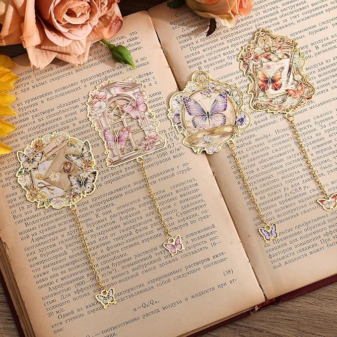 Metal Butterfly Bookmarks for Women - Image 5