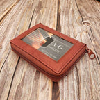 ag wallets Mens Zip Around Leather Wallet - Image 3