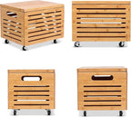BIRDROCK HOME Rolling File Storage Organizer Box - Image 6