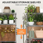 M MZG 6 Tiers Storage Shelves Load 2100LBS, Metal Shelving Wire Metal Shelving - Image 4