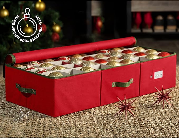 ZOBER Underbed Christmas Ornament Storage Box - Image 2