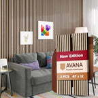 Avana Modern Acoustic Wood Wall Panels – 47.2 X 12.6 Inch White Oak Acoustic