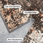 GENIMO Washable Area Rugs for Living Room, 8x10 Vintage Non Slip Rugs, Low Pile - Image 9