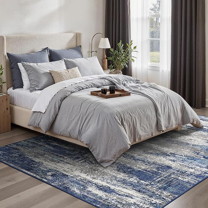 GENIMO 4x6 Area Rugs for Living Room, Non Slip Machine Washable Modern Indoor - Image 3