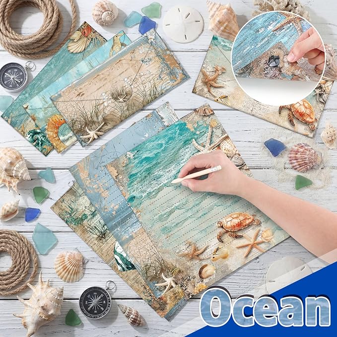 TaoBary 160 Pcs Stationery Paper Bulk 50 Double Sided Stationery Papers - Image 2
