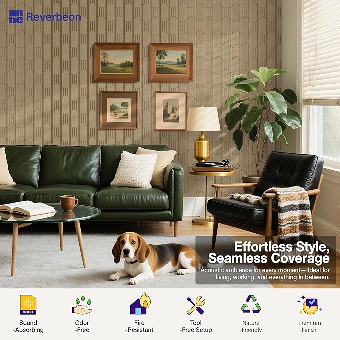 Reverbeon 6 PCS Acoustic Panels, 23.6x23.6 Inch Sound Absorbing Panels - Image 5