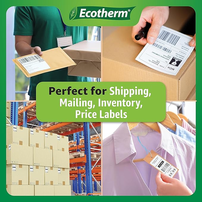 2.25" x 2" Thermal Labels | 6 Rolls | 8220 Labels | fits Zebra, Offnova Thermal - Image 7