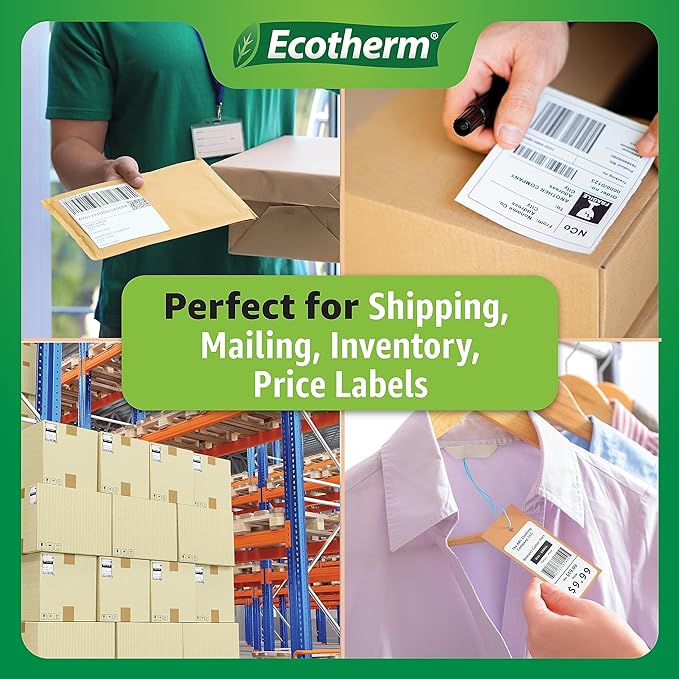 1" x .5" Thermal Labels | 4 Rolls | 9800 Labels | fits Zebra, Offnova Thermal - Image 6