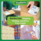 1.2" x .85" Thermal Labels | 4 Rolls | 8800 Labels | fits Zebra, Offnova - Image 6