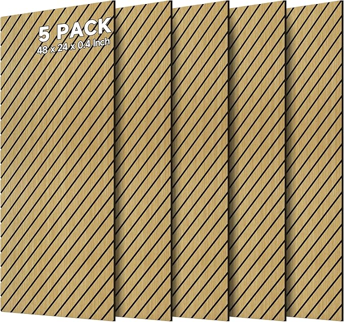 Art Acoustic Panels for Wall, 5 Pack Sound Absorbing Panels, 47.2” x 23.6” by AUTORIFIC