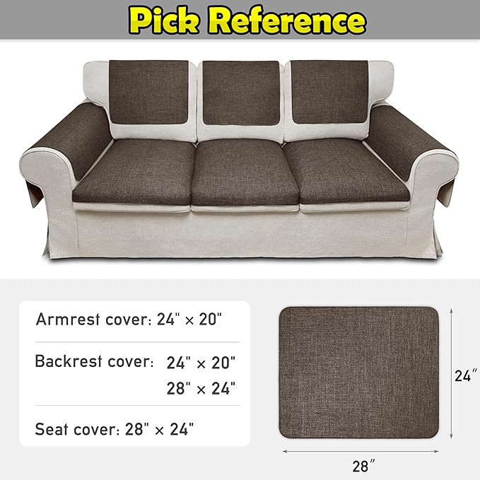 Couch Arm Covers, Waterproof Armrest Cover - Image 6