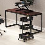 Simple Houseware 3-Tier Heavy Duty Metal Utility Rolling Cart - Image 2