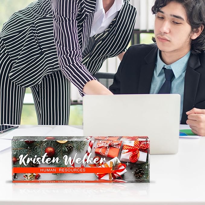 Personalized Name Plate for Desk Custom Acrylic Desk Name Plate Custom Employee - Image 4