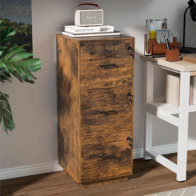 VINGLI 3 Drawer File Cabinet - Image 9