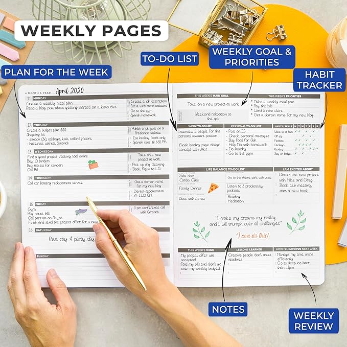 Clever Fox Planner PRO – Weekly & Monthly Life Planner to Increase Productivity - Image 3