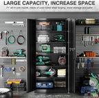 sisesol metal storage cabinet with 2 doors and, view 9
