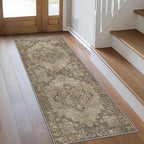 GENIMO 2'6''x7 Runner Rugs for Hallway, Machine Washable Non Slip Vintage Rugs by GENIMO