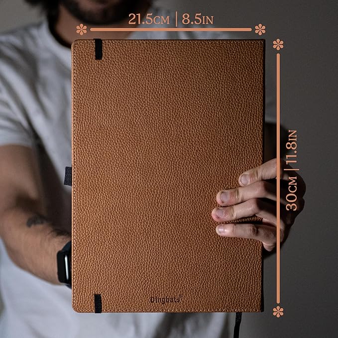 Dingbats* - Wildlife A4 Lined Notebook - Extra Large Hardcover PU Leather - Image 6
