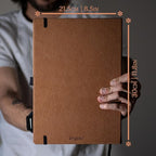 Dingbats* - Wildlife Dotted Extra Large A4 Notebook - PU Leather Hardcover - Image 6