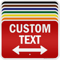 Custom Arrow, Custom Directional Sign, Two way Arrow, 12x18 Inches, 3M EGP by MySignCenter