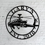 Personalized Metal Airplane Wall Art, Airplane Name Sign, Customized Pilot Name by Unknown
