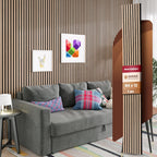 Avana Modern Acoustic Wood Wall Panels – 94.4 X 12.6 Inch White Oak Acoustic