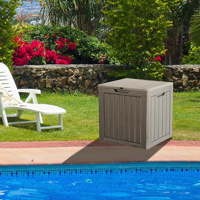 PATIOEASY Outdoor Storage Box 30GAL Waterproof Resin Deck Box, UV-Resistant - Image 8