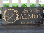 Custom Family Name Sign | Personalized Wooden Wedding Gift | Rustic Last Name - Image 6