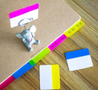 500 Pieces Tabs 2 Inch Sticky Index Tabs, Writable and Repositionable File Tabs - Image 4