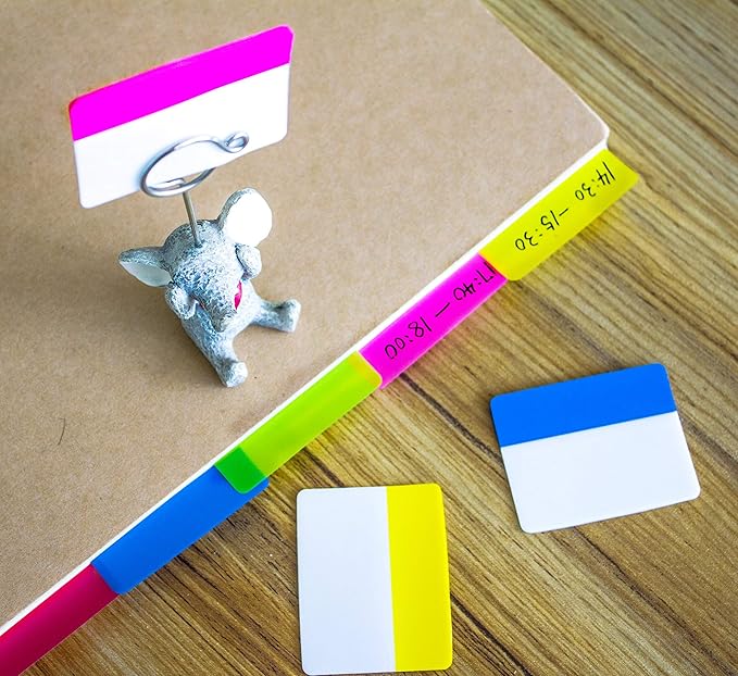 500 Pieces Tabs 2 Inch Sticky Index Tabs, Writable and Repositionable File Tabs - Image 4