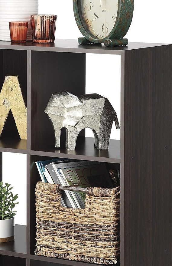 Whitmor 12 Cube Bookcase, 4 Tier Stackable MDF Bookself, Open Storage Display - Image 4