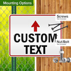 Custom Arrow, Custom Directional Sign, Up Arrow, 24x30 Inches, 3M EGP Reflective - Image 5