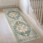 GENIMO 3x10 Runner Rugs for Hallway, Machine Washable Non Slip Vintage Rugs by GENIMO
