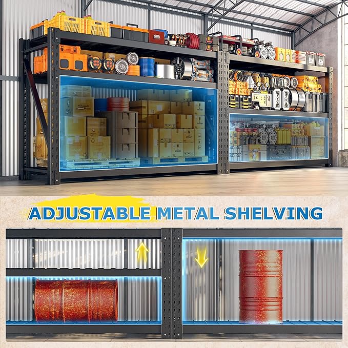Bepatio 8250LBS Garage Shelving Heavy Duty Storage Shelves Industrial Metal - Image 8