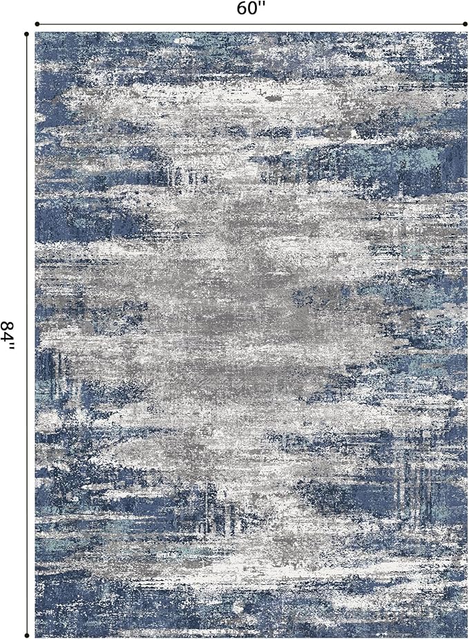 GENIMO 5x7 Area Rugs-Washable Area Rug Lightweight Low Pile, Non Slip Indoor - Image 2