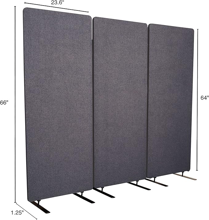 Stand Up Desk Store ReFocus Freestanding Noise Reducing Acoustic Room Wall - Image 9